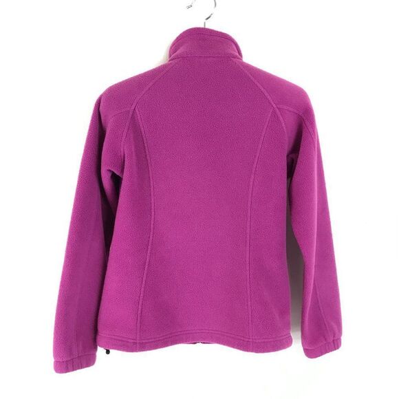 Columbia Full Zip Fleece Jacket Women's Size Medium Pockets Logo Mock Neck - Picture 10 of 14